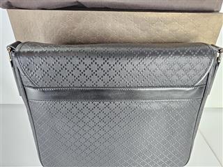 Gucci Diamante Lux 223665 Leather Messenger Bag Black